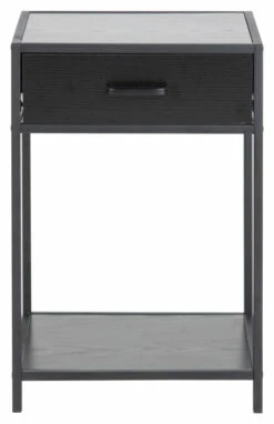 Seaford Nattbord M. Skuff - Svart