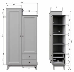 Woood Lily Kids Garderobeskap - Clay -Oppbevaringsmøbler Salg 2024 EE02387 9 8198