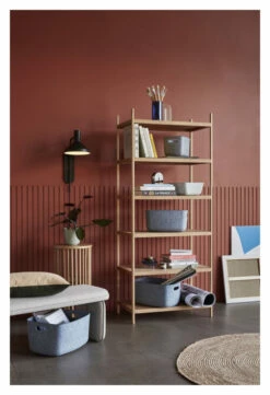 Hübsch Reol M. 6 Hylder - Natur -Oppbevaringsmøbler Salg 2024 HU00177 2 e958