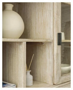 Kave Home Alen Bokreol - Hvitpigmentert Akasiefinér, H166 -Oppbevaringsmøbler Salg 2024 LA01842 8 d1cd