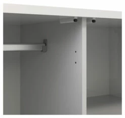 Naia Garderobeskap - Hvit Høyglans M/2 Dører + 1 Skuffe -Oppbevaringsmøbler Salg 2024 TV04639 4 4914