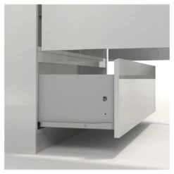 Naia Garderobeskap - Hvit Høyglans M/2 Dører + 1 Skuffe -Oppbevaringsmøbler Salg 2024 TV04639 5 8035