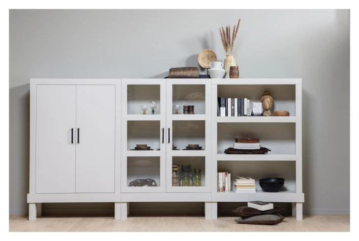 Bonk Hylle M. Dører - Pine Mist 4 Bonk Hylle M. Dører - Pine Mist - Bilde 2