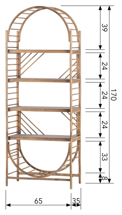 OriËnt Åpent Skap - Bambus 10 OriËnt Åpent Skap - Bambus - Bilde 8