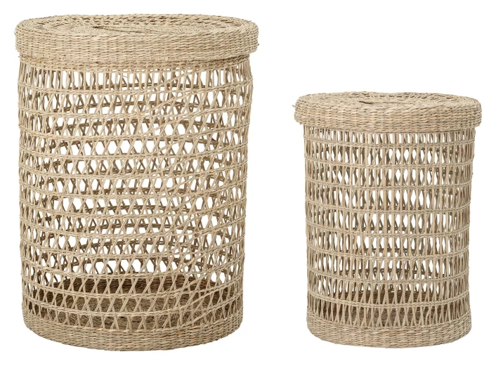 Bloomingville Kurv M/lokk - Natur 3 Bloomingville Kurv M/lokk - Natur