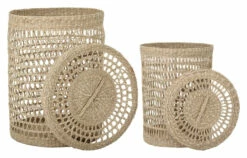 Bloomingville Kurv M/lokk - Natur 7 Bloomingville Kurv M/lokk - Natur -Oppbevaringsmøbler Salg 2024 bloomingville kurv mlaag natur kurve BL01643 3 d7ac