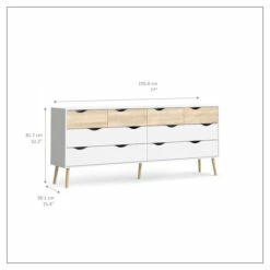 Delta Dobbelt Kommode - Hvit -Oppbevaringsmøbler Salg 2024 delta dobbelt kommode hvid kommoder TV04685 5 d1b8