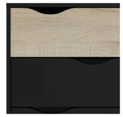 Delta Kommode 4 Skuffer - Eikelook/Matt Sort -Oppbevaringsmøbler Salg 2024 delta kommode 4 skuffer egelookmat sort kommoder TV05194 7 596d