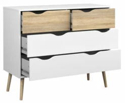 Delta Kommode - Hvit - H:81,7 -Oppbevaringsmøbler Salg 2024 delta kommode hvid b9860 kommoder TV04582 4 5123