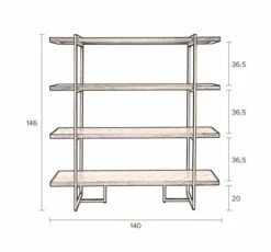 Dutchbone - Class Reol M/stålramme - Acacia Finer -Oppbevaringsmøbler Salg 2024 dutchbone class reol mstaalramme acacia finer reoler DB00272 9 cc2b