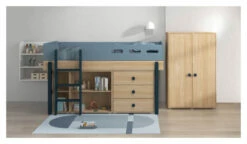 FLEXA - Popsicle Tøyskap Blueberry 138x88cm -Oppbevaringsmøbler Salg 2024 flexa popsicle klaedeskab blueberry 138x88cm klaedeskab FL00642 2 2a36