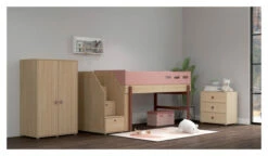 FLEXA - Popsicle Tøyskap Cherry 138x88cm -Oppbevaringsmøbler Salg 2024 flexa popsicle klaedeskab cherry 138x88cm klaedeskab FL00643 2 a0ea