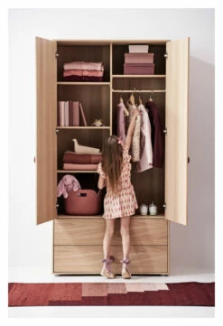 FLEXA - Popsicle Tøyskap Cherry 202x101cm -Oppbevaringsmøbler Salg 2024 flexa popsicle klaedeskab cherry 202x101cm klaedeskab FL00646 8 a288