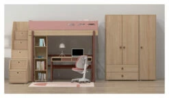 FLEXA - Popsicle Tøyskap Cherry 202x51 Cm -Oppbevaringsmøbler Salg 2024 flexa popsicle klaedeskab cherry 202x51 cm klaedeskab FL00649 11 5542