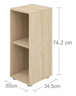 FLEXA - Popsicle Hylle Smal Eik -Oppbevaringsmøbler Salg 2024 flexa popsicle reol smal eg reol FL00634 10 9228