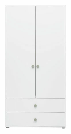 Roomie Garderobeskap M. 2 Dører - Grønn/Hvit