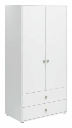 Roomie Garderobeskap M. 2 Dører - Grønn/Hvit -Oppbevaringsmøbler Salg 2024 flexa roomie garderobeskab m 2 laager groenhvid FL01234 3 2190