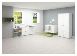 Roomie Garderobeskap M. 2 Dører - Grønn/Hvit -Oppbevaringsmøbler Salg 2024 flexa roomie garderobeskab m 2 laager groenhvid FL01234 4 b803