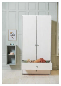 Roomie Garderobeskap M. 2 Dører - Grønn/Hvit -Oppbevaringsmøbler Salg 2024 flexa roomie garderobeskab m 2 laager groenhvid FL01234 6 1b4b