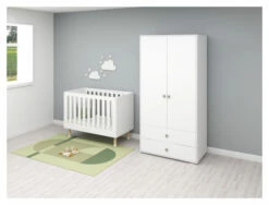 Roomie Garderobeskap M. 2 Dører - Grønn/Hvit -Oppbevaringsmøbler Salg 2024 flexa roomie garderobeskab m 2 laager groenhvid FL01234 7 1df2