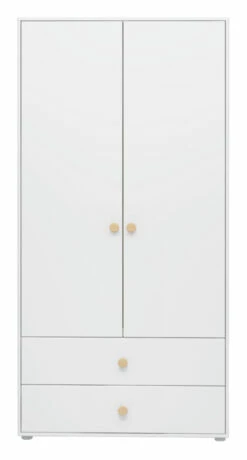 Roomie Garderobeskap M. 2 Dører - Hvit/Eik