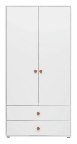 Roomie Garderobeskap M. 2 Dører - Rosa/Hvit