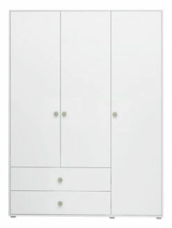 Roomie Garderobeskap M. 3 Dører - Grønn/Hvit