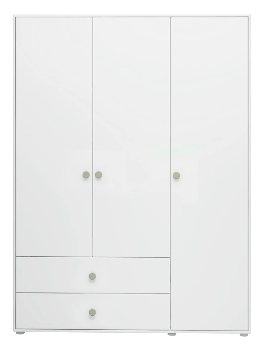 Roomie Garderobeskap M. 3 Dører - Grønn/Hvit 3 Roomie Garderobeskap M. 3 Dører - Grønn/Hvit