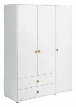 Roomie Garderobeskap M. 3 Dører - Hvit/Gul -Oppbevaringsmøbler Salg 2024 flexa roomie garderobeskab m 3 laager hvidgul FL01241 3 729b