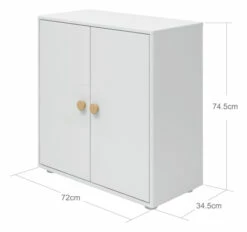 Roomie Mini-reol - Hvit/Eik -Oppbevaringsmøbler Salg 2024 flexa roomie mini reol hvideg FL01231 5 5efc