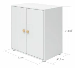 Roomie Skap - Hvit/Eik -Oppbevaringsmøbler Salg 2024 flexa roomie skab hvideg FL01227 5 c1a5