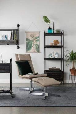 Homii - Ryan Jernreol M/hjul - Svart -Oppbevaringsmøbler Salg 2024 homii ryan jernreol mhjul sort reoler ZU01191 7 9aae