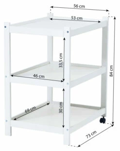 Hoppekids - Ida Stellebord M/reol -Oppbevaringsmøbler Salg 2024 hoppekids ida marie puslereol puslebord HK00098 3 e6b8