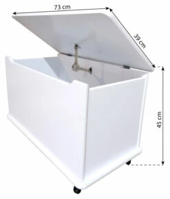 Hoppekids - Leketøyskiste Hvit -Oppbevaringsmøbler Salg 2024 hoppekids legetoejskiste hvid legetoejskasse HK00074 5 bbc9