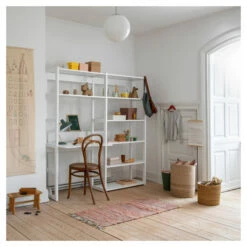 Hoppekids Storey Sett Med 8 Hyller Og Skriveplate, 80 Cm -Oppbevaringsmøbler Salg 2024 hoppekids storey saet med 8 hylder og skriveplade 80 cm reol HK00688 2 6857