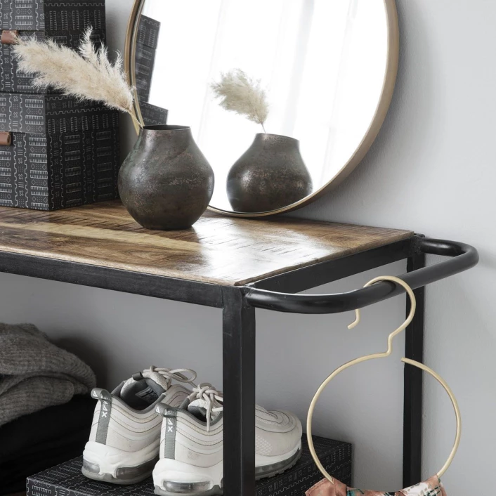 House Doctor - Reol M. 4 Hjul - Natur/Svart - Bilde 2