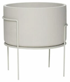 Hübsch Structure Blomsterkrukke På Ben, Grå