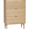 Hübsch Hide Kommode M/3 Skuffer - Eik 2 Hübsch Hide Kommode M/3 Skuffer - Eik -Oppbevaringsmøbler Salg 2024 hubsch kommode m3 skuffer eg kommoder HU00355 1 3154