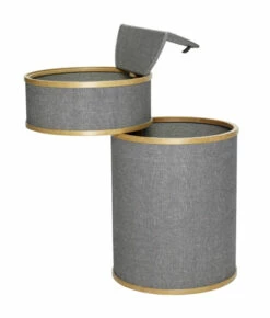 Hübsch Vasketøjskurv Ø38m - Bambus/Grå Stof -Oppbevaringsmøbler Salg 2024 hubsch vasketoejskurv oe38m bambusgraa stof vasketoejskurve HU00242 3 4040