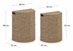 Nazaria Kurvesett M. 2 - Natur 11 Nazaria Kurvesett M. 2 - Natur -Oppbevaringsmøbler Salg 2024 kave home nazaria kurvesaet m 2 natur LA02616 9 ed37