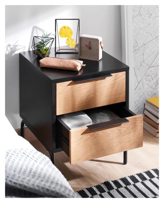 Kave Home - Savoi Sengebord 42x50 - Matt Svart - Bilde 6