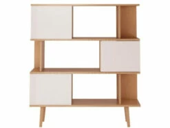 Alexandra Bokhylle - Hvit Og Eike-look