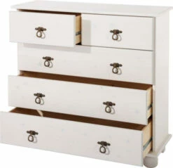 Farley Kommode Hvitlakkert Furu -Oppbevaringsmøbler Salg 2024 loft24 farley kommode hvidpigmenteret fyrretrae kommoder NT00252 4 6b92