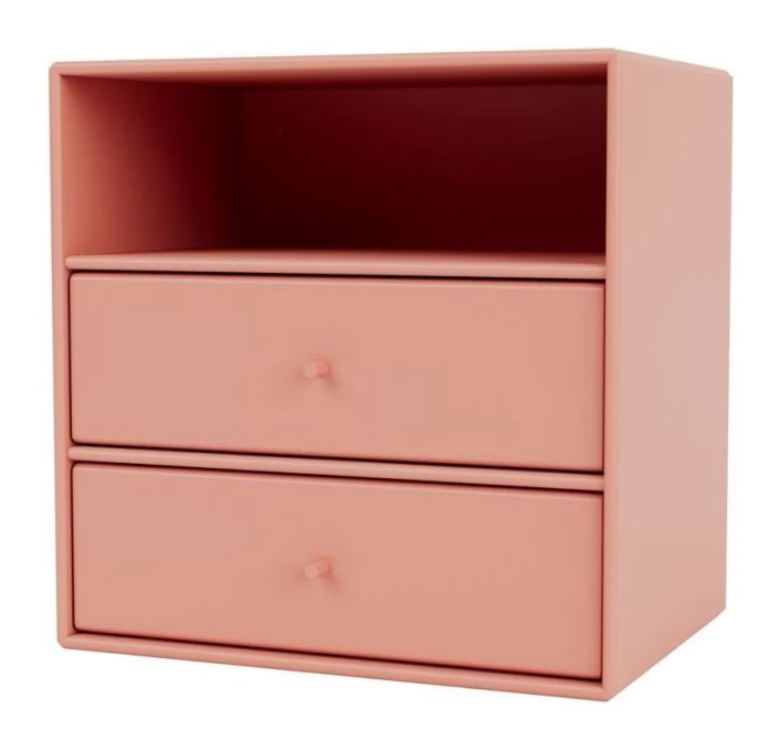 MONTANA Mini Hylle Modul M. 2 Skuffer - Rhubarb 3 MONTANA Mini Hylle Modul M. 2 Skuffer - Rhubarb