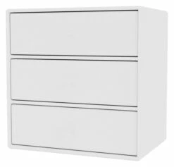 MONTANA Mini Hylle Modul M. 3 Skuffer - New White
