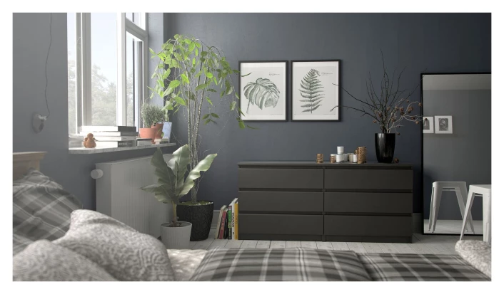 Naia Kommode - Mørkebrun - 70,1x153,6 3 Naia Kommode - Mørkebrun - 70,1x153,6