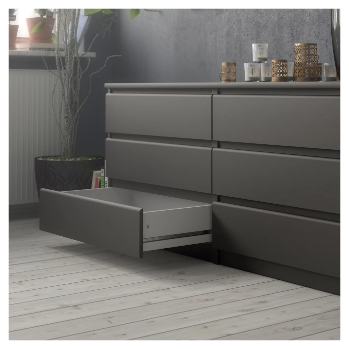 Naia Kommode - Mørkebrun - 70,1x153,6 4 Naia Kommode - Mørkebrun - 70,1x153,6 - Bilde 2