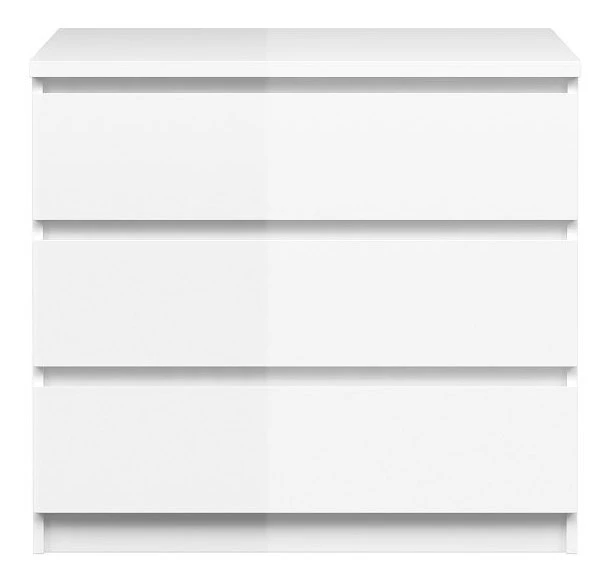 Naia Kommode - Hvit Høyglans M/3 Skuffer 8 Naia Kommode - Hvit Høyglans M/3 Skuffer - Bilde 6