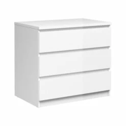 Naia Kommode - Hvit Høyglans M/3 Skuffer 12 Naia Kommode - Hvit Høyglans M/3 Skuffer -Oppbevaringsmøbler Salg 2024 naia kommode hvid hoejglans m3 skuffer kommoder TV04669 4 7503