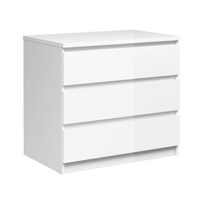Naia Kommode - Hvit Høyglans M/3 Skuffer 7 Naia Kommode - Hvit Høyglans M/3 Skuffer - Bilde 5